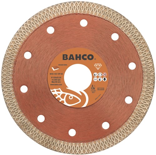 Load image into Gallery viewer, Bahco slijpschijf | diamant | voor keramiek en tegels | 125 x 1.2 x 22.23 mm - 3916-125-10p-ce
