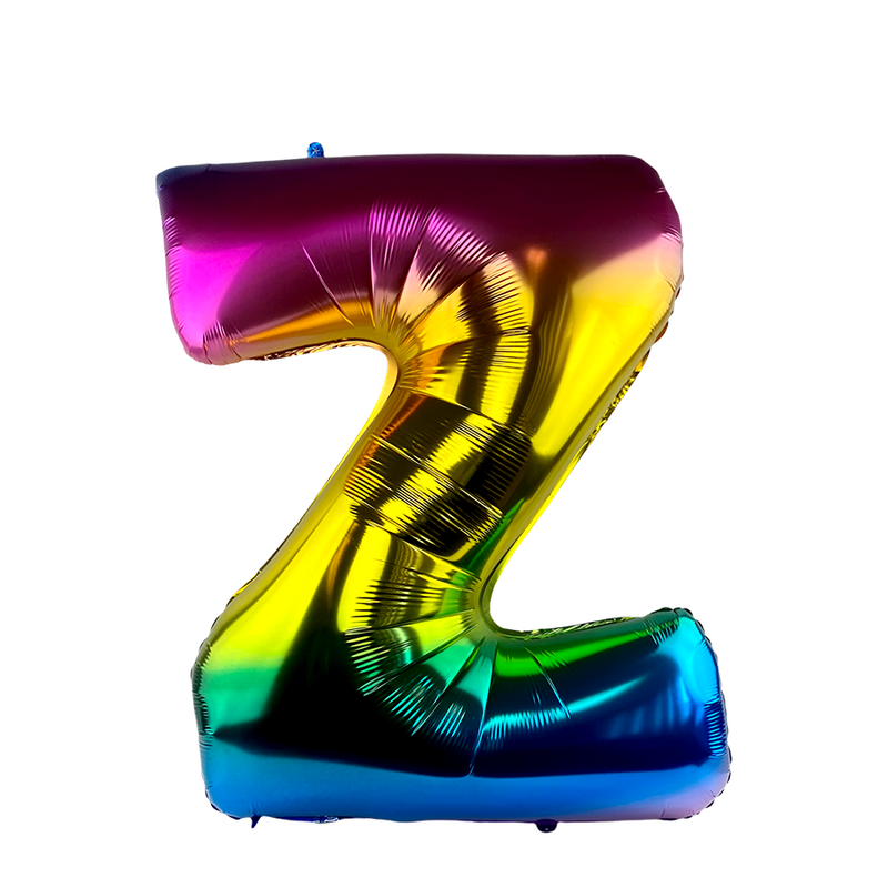 Afbeelding laden in galerijviewer, Ballon folie letter z rainbow 86cm