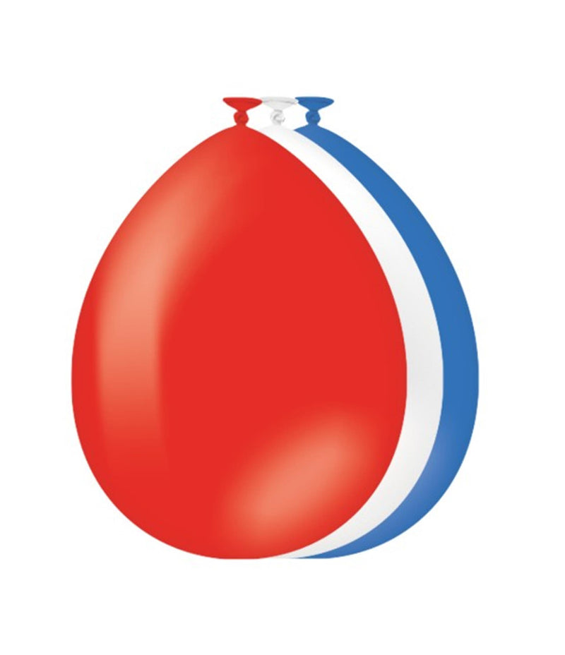 Afbeelding laden in galerijviewer, Paperdreams ballonnen rood wit blauw 30cm 25 stuks