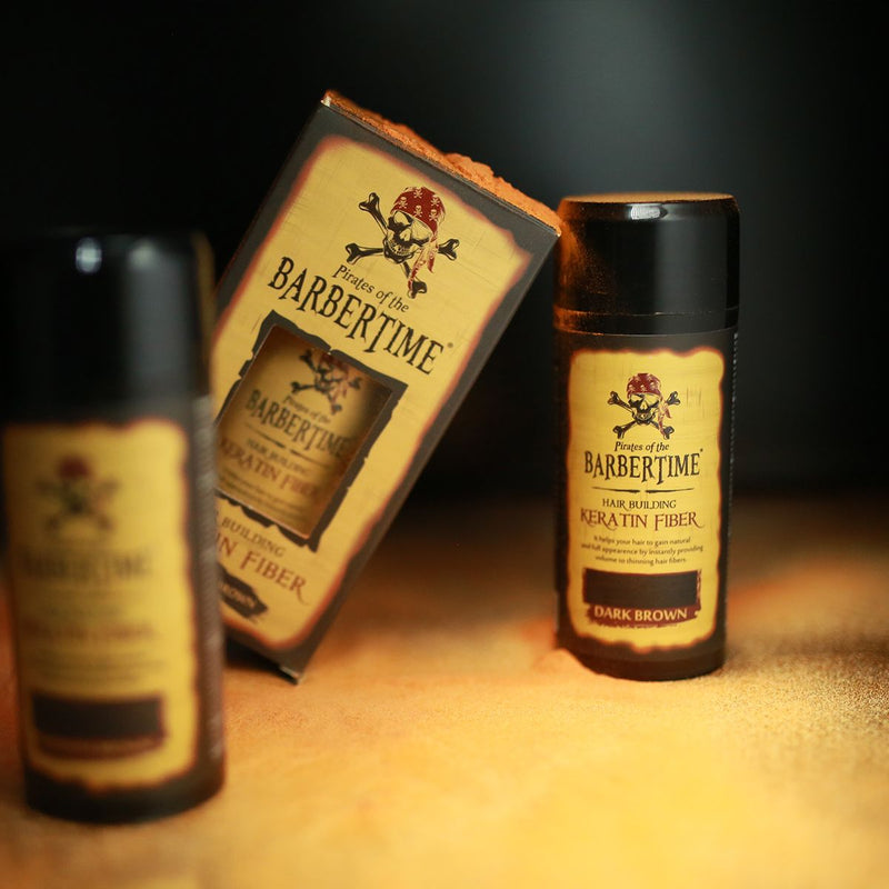 Load image into Gallery viewer, Barbertime hair building keratin fiber dark brown 21gr.