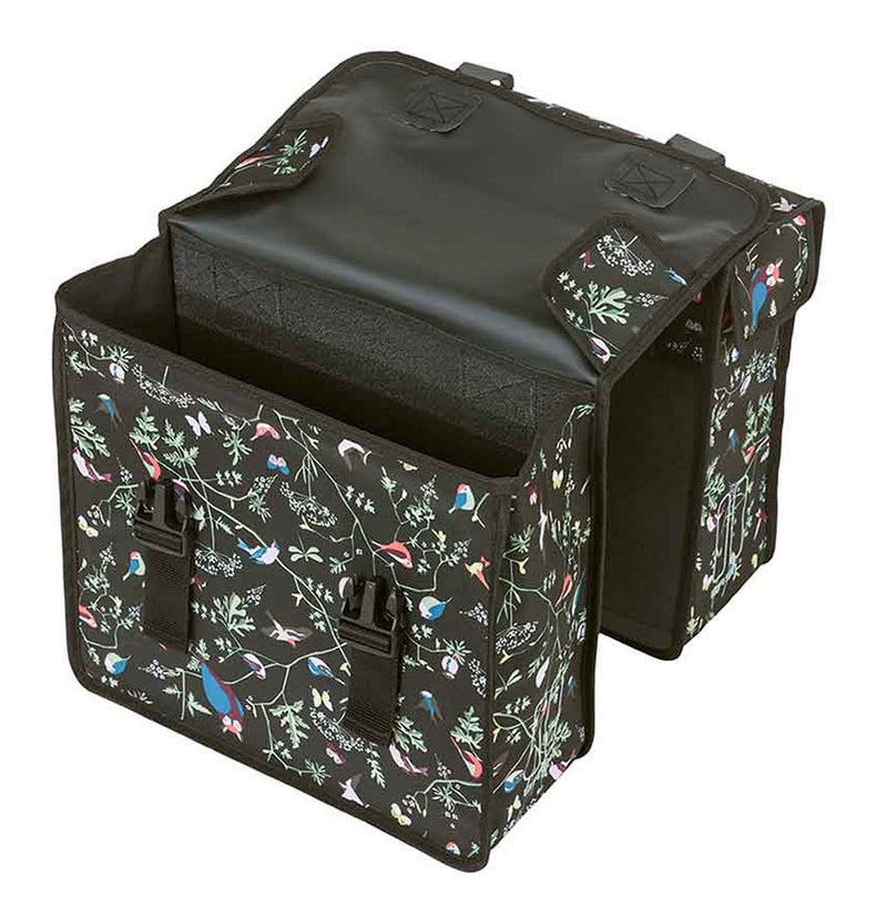 Load image into Gallery viewer, Basil Wanderlust dubbele zwarte fietstas - waterafstotend, 35L, Universal Bridge-systeem