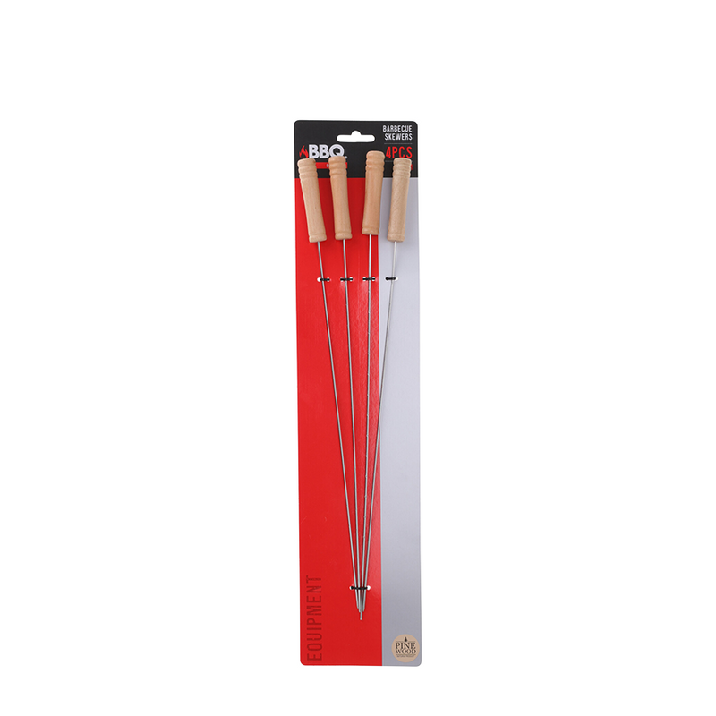 Afbeelding laden in galerijviewer, Bbq barbecue vleesspiezen 40cm 4 stuks