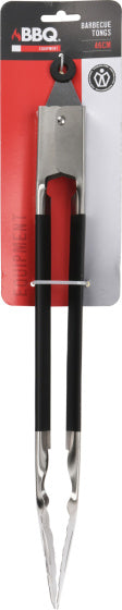 Load image into Gallery viewer, Bbq Barbecue Tang met Antislip RVS 46 cm Zwart
