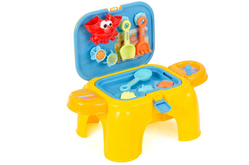 Load image into Gallery viewer, Beach toys compact zand- en watertafel met accessoires 16-delig