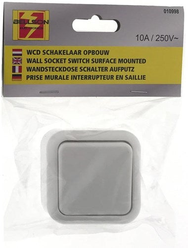 Afbeelding laden in galerijviewer, Enzo benson opbouw schakelaar wissel wit - 4650086