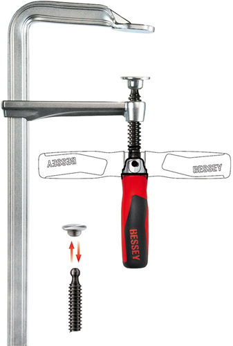 Load image into Gallery viewer, Bessey lijmtang | geheel staal | 300 120 mm | klapgreep - gz3012kg
