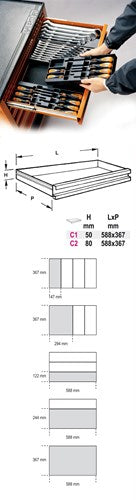 Load image into Gallery viewer, Beta harde voorgevormde inzetbakken met assortiment gereedschap t52 - 024240052