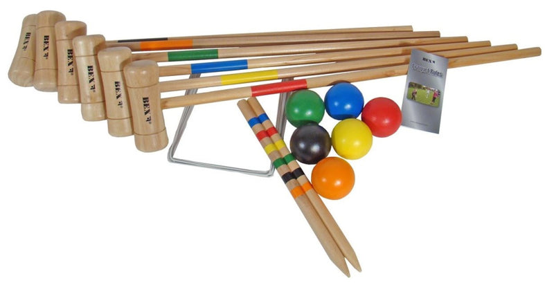 Load image into Gallery viewer, Bex Croquetset Original 6 spelers rubberhout blank