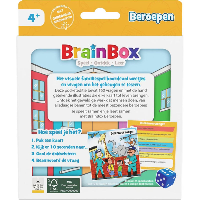 Load image into Gallery viewer, Brainbox pocket beroepen - weetjesspel