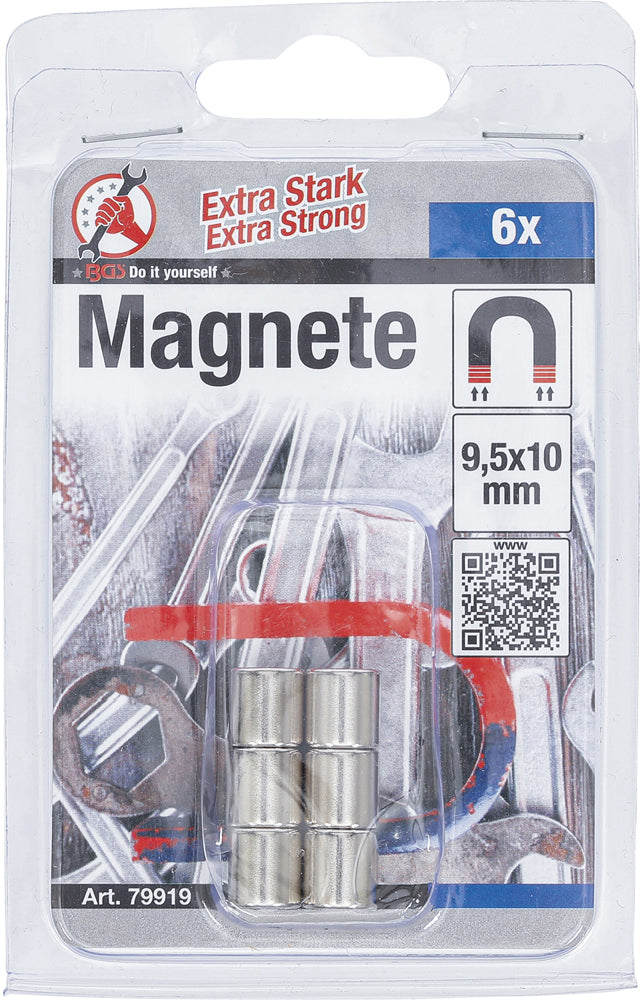 Load image into Gallery viewer, Bgs technic kraftmann - magnet set extra strong 6 pieces