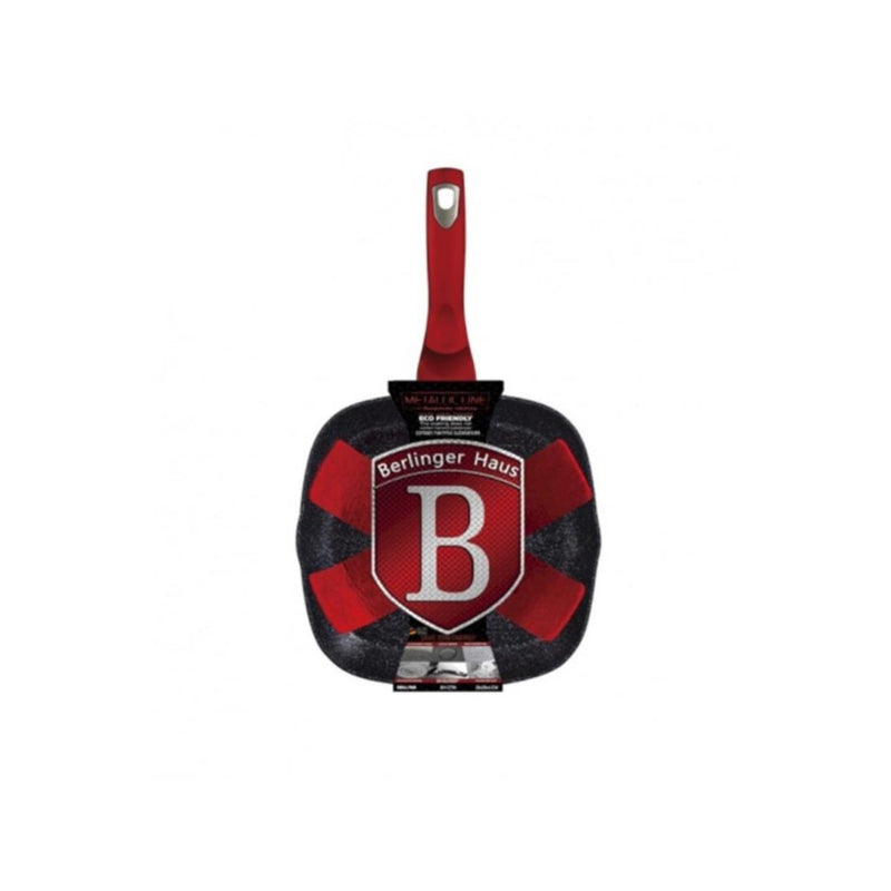 Load image into Gallery viewer, Berlingerhaus burgundi grillpan 28cm