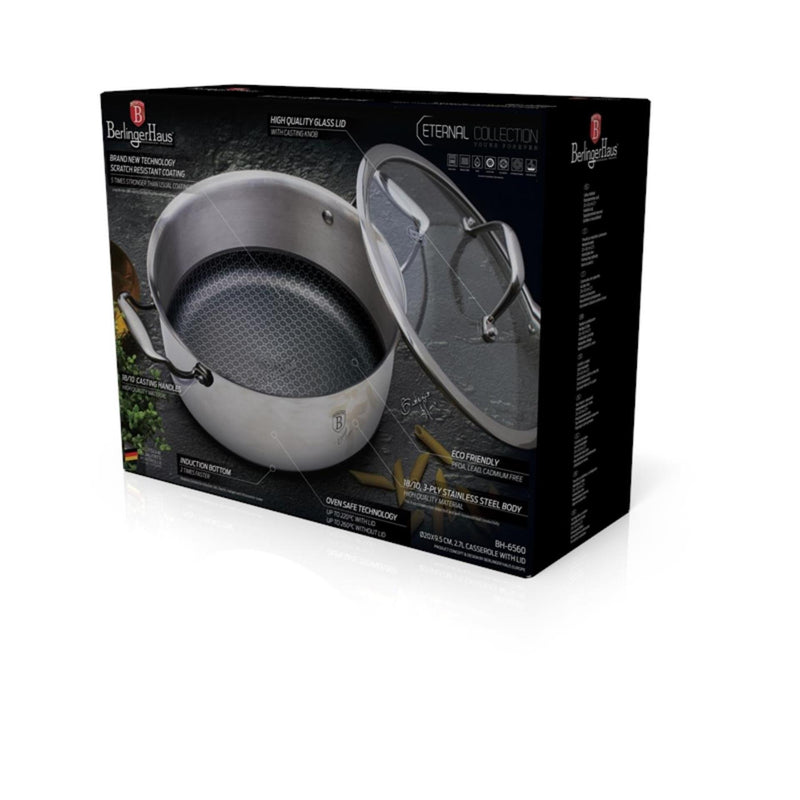 Load image into Gallery viewer, Berlingerhaus kookpan 20 cm rvs 2,4l eternal collection met eterna coating geschikt voor alle warmetbronnen ook inductie en oven