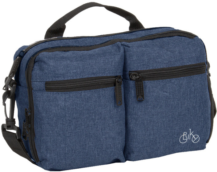 Load image into Gallery viewer, Bike drops stuurtas met schouderhengsel nylon 3l navy