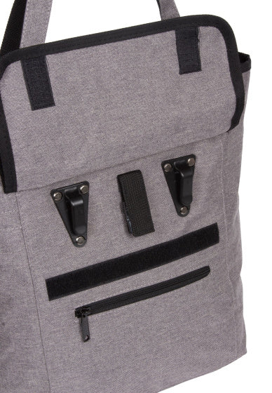 Load image into Gallery viewer, Bike drops shopper fietstas nylon 21l grijs