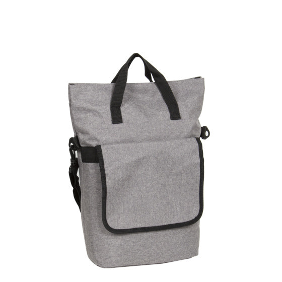 Load image into Gallery viewer, Bike drops shopper fietstas met schouderhengsel nylon 12l grijs