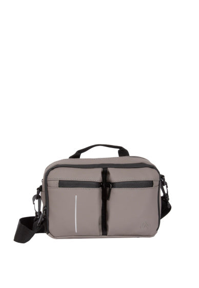 Load image into Gallery viewer, Bike splash waterafstotende stuurtas met schouderhengsel 3l taupe