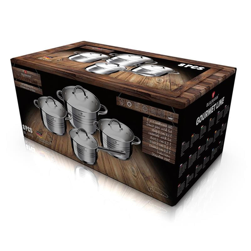 Load image into Gallery viewer, Berlingerhaus 8-delige pannenset gourmet line inductie
