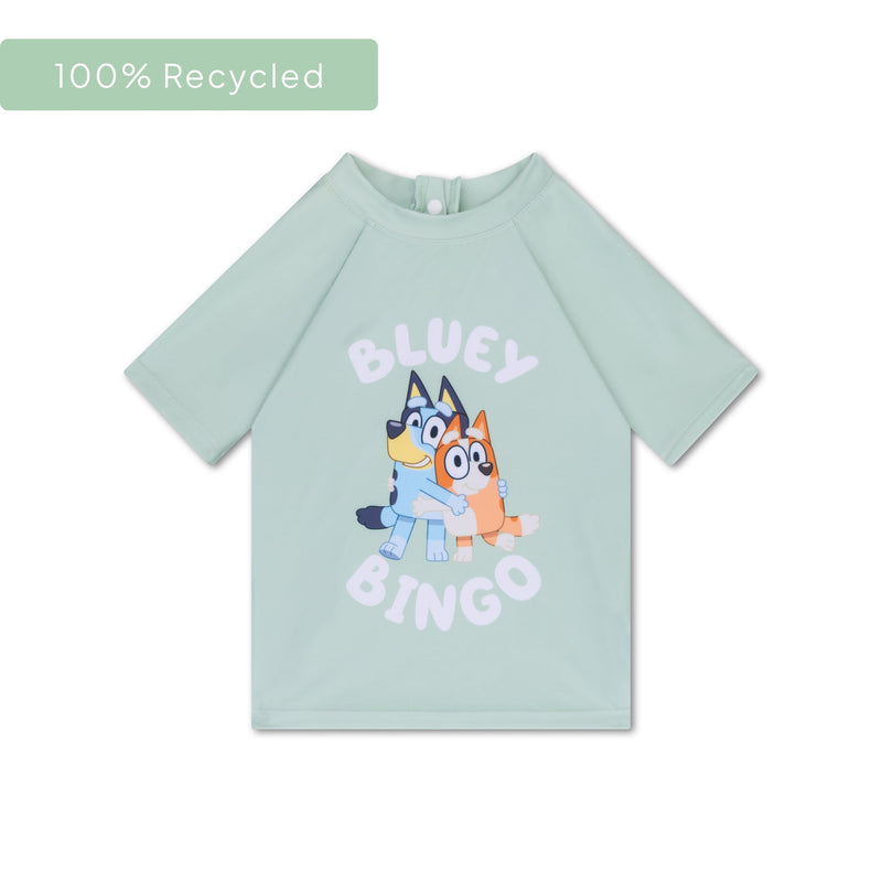 Load image into Gallery viewer, Bluey | groen uv zwemshirt met korte mouwen