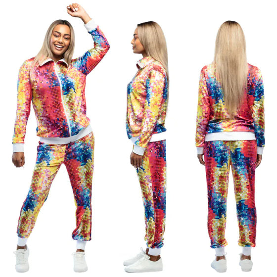 Load image into Gallery viewer, Boland Disco Babe Trainingspak Dames Multicolor maat XL