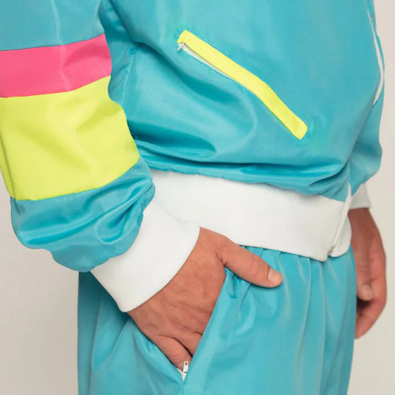 Load image into Gallery viewer, Boland Retro Trainingspak Heren Polyester Blauw maat XXL