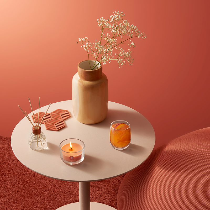 Afbeelding laden in galerijviewer, Bolsius geurglas true scents peach 63 90mm
