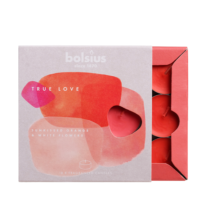 Load image into Gallery viewer, Bolsius true love geur-waxinelichtjes 18 stuks