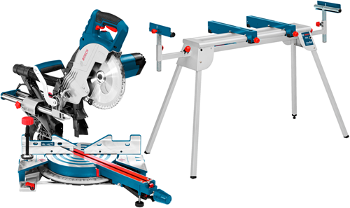 Load image into Gallery viewer, Bosch blauw gcm 8 sjl afkortzaag | 216mm 1600w | + onderstel gta 2600 - 0615990fv8