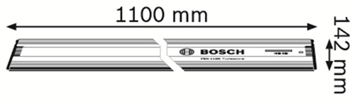 Load image into Gallery viewer, Bosch accessoires fsn 1100 liniaal geleiderails bosch 1100 mm - 1600z00006