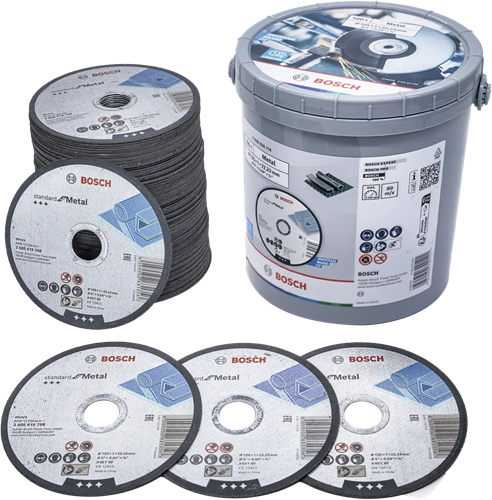 Load image into Gallery viewer, Bosch accessoires 100x doorslijpschijf standard metal 125x1x22.23 in emmer - 2608626116