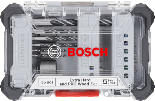 Afbeelding laden in galerijviewer, Bosch accessoires 35-delige set boor en schroefbit mixed for wood (displayvariant) - 2607017725