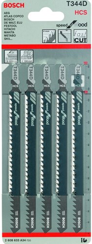 Afbeelding laden in galerijviewer, Bosch accessoires 5x speed voor hout decoupeerzaagblad t344d - 2608633a34