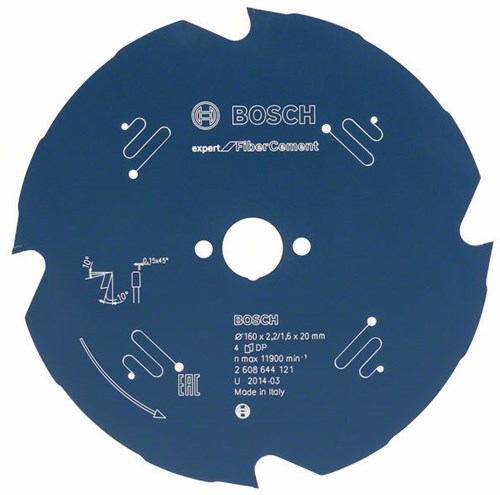 Load image into Gallery viewer, Bosch accessoires cirkelzaagblad expert for fiber cement 140x20x1.8 1.3x4 - 2608644120