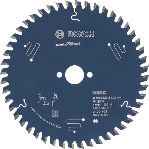 Load image into Gallery viewer, Bosch accessoires cirkelzaagblad expert for wood 160x20x2.2 1.6x48t - 2608644018