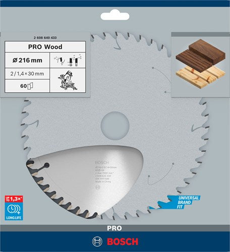 Load image into Gallery viewer, Bosch accessoires bosch pro wood cirkelzaagblad, 216 x 2 x 30 mm