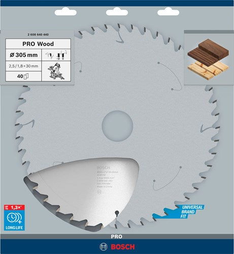 Afbeelding laden in galerijviewer, Bosch accessoires bosch pro wood cirkelzaagblad, 305 x 2,5 x 30 mmpro wood cirkelzaagblad, 305 x 2,5 x 30 mm