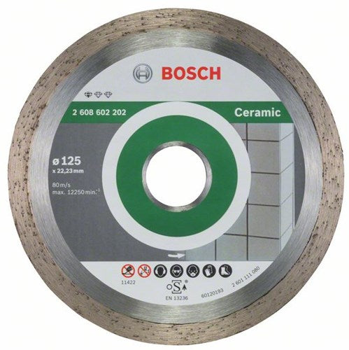 Load image into Gallery viewer, Bosch accessoires diamantdoorslijpschijf standard for ceramic 125 x 22,23 x 1,6 x 7 mm 1st - 2608602202