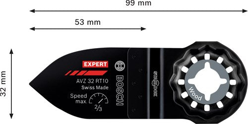 Load image into Gallery viewer, Bosch accessoires expert avz 32 rt10 schuurvinger | 32 x 53 mm - 2608902067