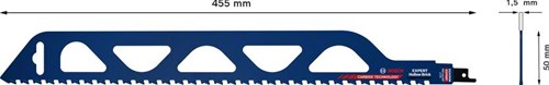 Load image into Gallery viewer, Bosch accessoires bosch expert hollow brick - sabelzaagblad - 455 mm - carbide technologie - voor keramische stenen