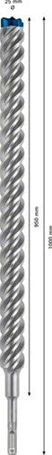 Afbeelding laden in galerijviewer, Bosch accessoires expert sds plus-7x hamerboor 25 x 950 x 1000 mm - 1 stuk(s) - 2608900153