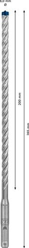 Load image into Gallery viewer, Bosch accessoires expert sds plus-7x hamerboor 8 x 200 x 265 mm - 1 stuk(s) - 2608900169