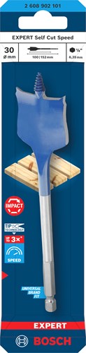 Afbeelding laden in galerijviewer, Bosch accessoires expert speedboor self cut speed | zeskantschacht | 30 x 152 mm - 2608902101