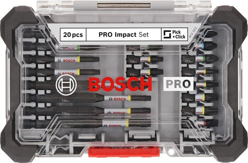 Afbeelding laden in galerijviewer, Bosch accessoires pro impact schroefbitset | 20-delig - 2608521u74