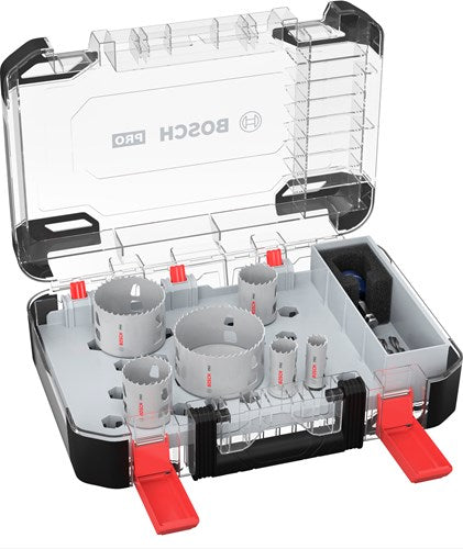 Load image into Gallery viewer, Bosch accessoires pro multi material pc plus gatzaagset | 9-delig - 2608594424