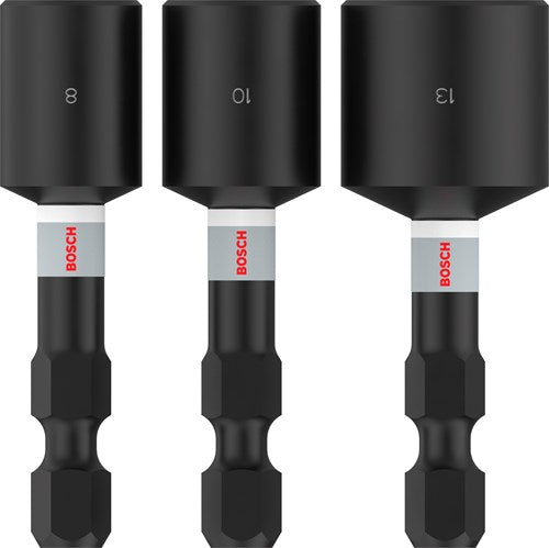 Afbeelding laden in galerijviewer, Bosch accessoires pro nutsetter impact dop | 8 x 50 | 10 x 50 | 13 x 50 mm | 3-delig - 2608521u64