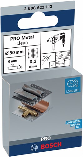 Load image into Gallery viewer, Bosch accessoires schijfborstel 50 mm, 0,3 mm, 4500 u min, 8 mm 1st - 2608622112