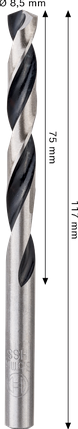 Afbeelding laden in galerijviewer, Bosch accessoires spiraalboor hss pointteq | 8,5 mm | 1 stuk - 2608577849