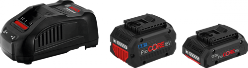Load image into Gallery viewer, Bosch blauw 18v starterset met 2 accu's | 1x procore18v 5.5ah + 1x procore18v 4,0ah + lader gal 1880 cv - 1600a0214a