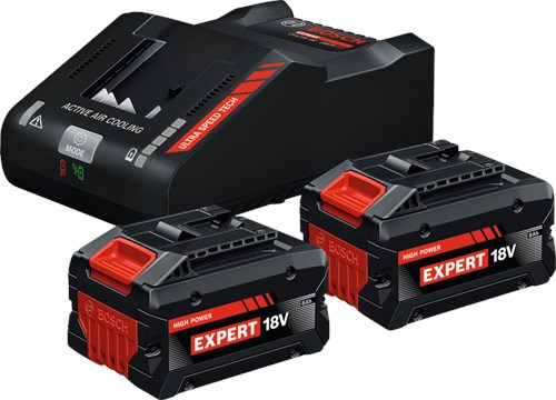 Afbeelding laden in galerijviewer, Bosch blauw accu starterset exba18v-80 160 | 2x 8.0ah exba18v-80 accu + lader exal18v-160 - 1600a0373t