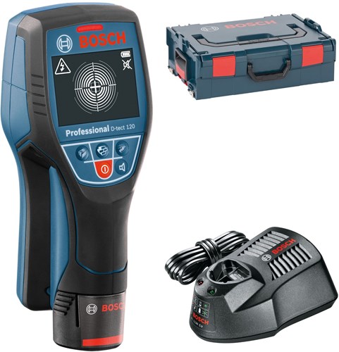 Load image into Gallery viewer, Bosch blauw d-tect 120 multidetector + accu en lader in l-boxx - 0601081301
