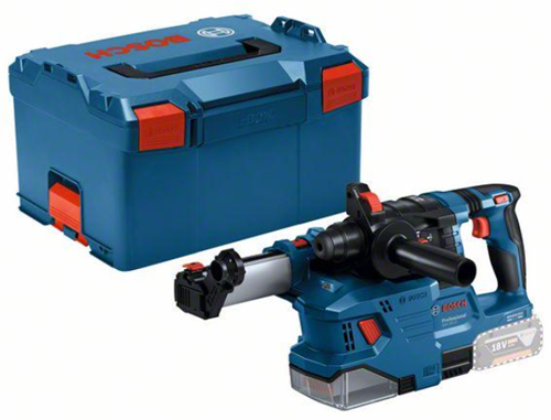 Afbeelding laden in galerijviewer, Bosch blauw gbh 18v-22 accu boorhamer + stofafzuiging gde 18v-12 | zonder accu's en lader | in l-boxx - 0611924004